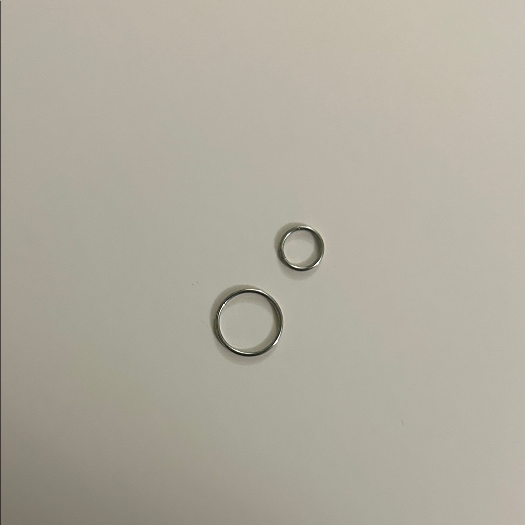 Silver Tone Nose Rings Rings